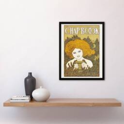 Artery8 W H Bradley The Chapbook The Pipes June Vintage Cover Framed Art Print in Green - Size: A4 - thumbnail 4