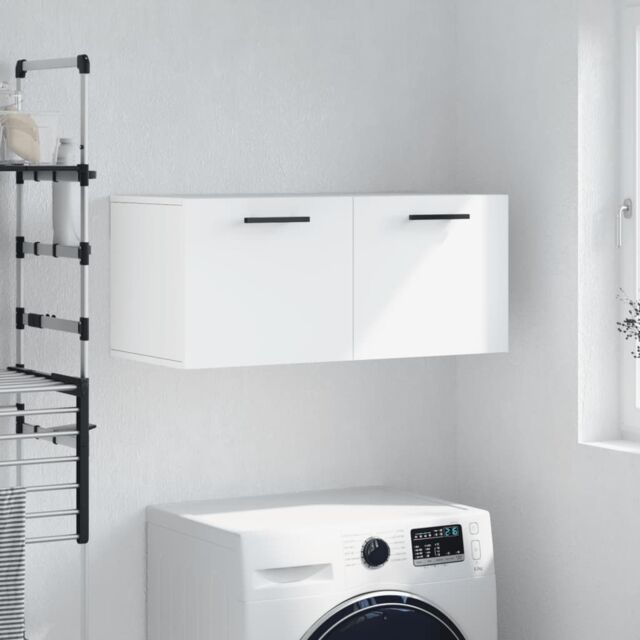 Berkfield Home Wall Cabinet White 80x36.5x35 cm Engineered Wood - image 1
