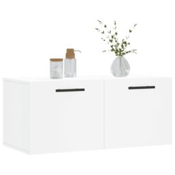 Berkfield Home Wall Cabinet White 80x36.5x35 cm Engineered Wood - thumbnail 3
