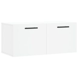 Berkfield Home Wall Cabinet White 80x36.5x35 cm Engineered Wood - thumbnail 2