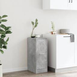 Berkfield Home Apothecary Cabinet Concrete Grey 30x41x77.5 cm Engineered Wood - thumbnail 4