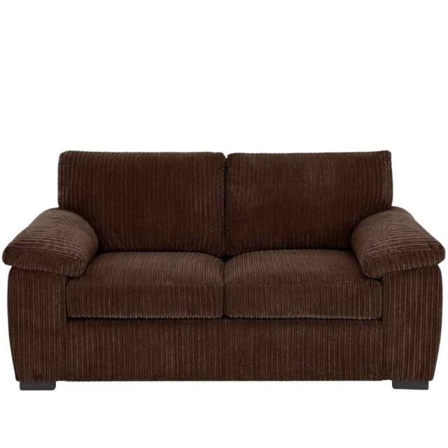 Bliss Furniture Jumbo Cord 2 Seater Sofa with Soft Jumbo Fabric in Brown Colour - Size: 2 Person - image 1