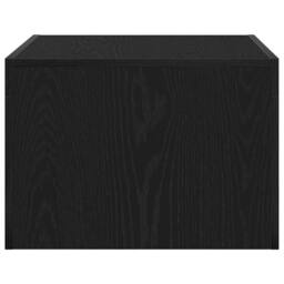 Berkfield Home Modern Coffee Table Black oak 50 x 50 x 35 cm Engineered wood - thumbnail 6