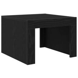 Berkfield Home Modern Coffee Table Black oak 50 x 50 x 35 cm Engineered wood - thumbnail 3