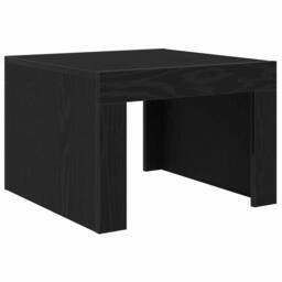Berkfield Home Modern Coffee Table Black oak 50 x 50 x 35 cm Engineered wood - thumbnail 7