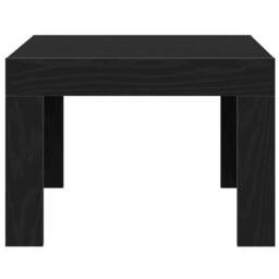 Berkfield Home Modern Coffee Table Black oak 50 x 50 x 35 cm Engineered wood - thumbnail 5