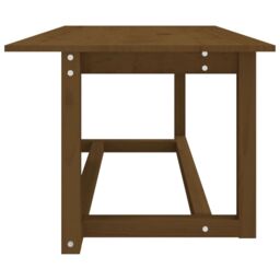 Berkfield Home Coffee Table Honey Brown 110x55x45 cm Solid Wood Pine - Size: 110 x 55 x 45 cm - thumbnail 4