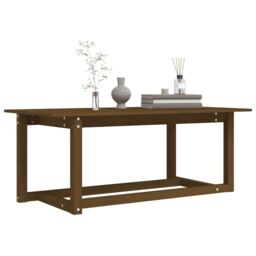 Berkfield Home Coffee Table Honey Brown 110x55x45 cm Solid Wood Pine - Size: 110 x 55 x 45 cm - thumbnail 6