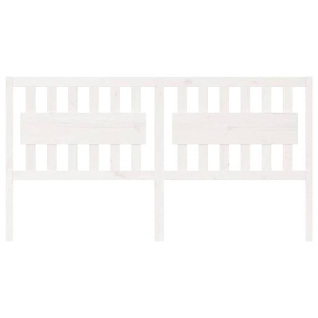 Berkfield Home Beautiful Bed Headboard White 185.5x4x100 cm Solid Wood Pine - image 1