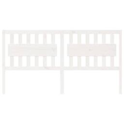 Berkfield Home Beautiful Bed Headboard White 185.5x4x100 cm Solid Wood Pine - thumbnail 1