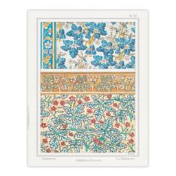 Artery8 Maurice Pillard Verneuil Framed Wall Art Geranium Flower Patterns in Black - Size: A4 - thumbnail 3