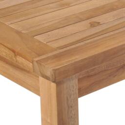 Berkfield Home Garden Table 150x90x77 cm Solid Teak Wood in Brown - Size: 150 x 90 x 77 cm - thumbnail 5