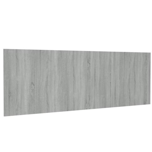 Berkfield Home Wall Headboard Grey Sonoma 240x1.5x80 cm Engineered Wood - image 1