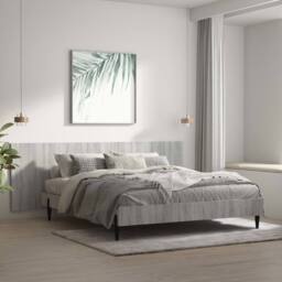 Berkfield Home Wall Headboard Grey Sonoma 240x1.5x80 cm Engineered Wood - thumbnail 2