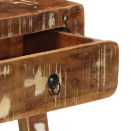 Berkfield Home Console Table 90x32x75 cm Solid Wood Reclaimed - Size: 90 x 32 x 75 cm - thumbnail 7