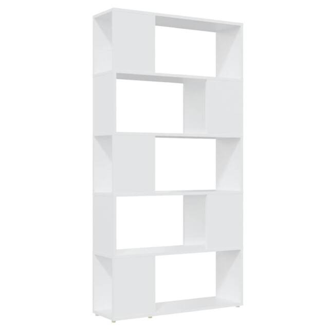 Berkfield Home Book Cabinet Room Divider White 80x24x155 cm Engineered Wood - Size: 80 x 24 x 155 cm - image 1