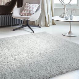 The Rug Shop UK Luxurious Modern Shaggy Anti-Shed Easy To Clean Area Rug in Silver - Size: 200 cm x 290 cm - thumbnail 1