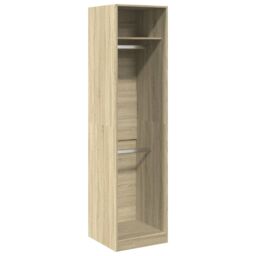 Berkfield Home Wardrobe Sonoma Oak 50x50x200 cm Engineered Wood in Brown - Size: 50 x 50 x 200 cm - thumbnail 2