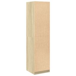 Berkfield Home Wardrobe Sonoma Oak 50x50x200 cm Engineered Wood in Brown - Size: 50 x 50 x 200 cm - thumbnail 6