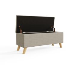 GFW Secreto Fabric Storage Ottoman Bench in Natural - thumbnail 6
