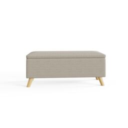 GFW Secreto Fabric Storage Ottoman Bench in Natural - thumbnail 7