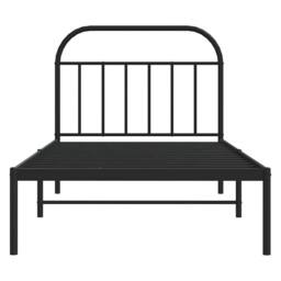 Berkfield Home Metal Bed Frame with Headboard Black 100x200 cm - thumbnail 6