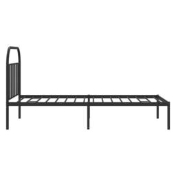 Berkfield Home Metal Bed Frame with Headboard Black 100x200 cm - thumbnail 7