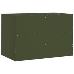 Berkfield Home TV Cabinets 2 pcs Olive Green 67x39x44 cm Steel - Size: 67 x 39 x 44 cm - thumbnail 9