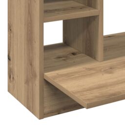 Berkfield Home Wall-Mounted Desk Artisan Oak 105x48x75 cm Engineered Wood in Brown - Size: 105 x 48 x 75 cm - thumbnail 8