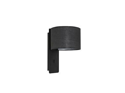 Netlighting Fold Wall Light Black with Shade E27 - image 1