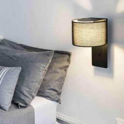 Netlighting Fold Wall Light Black with Shade E27 - thumbnail 2