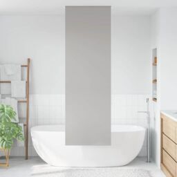 Berkfield Home Shower Roller Blind 70x240 cm Fabric Width 66 cm in Grey - thumbnail 2