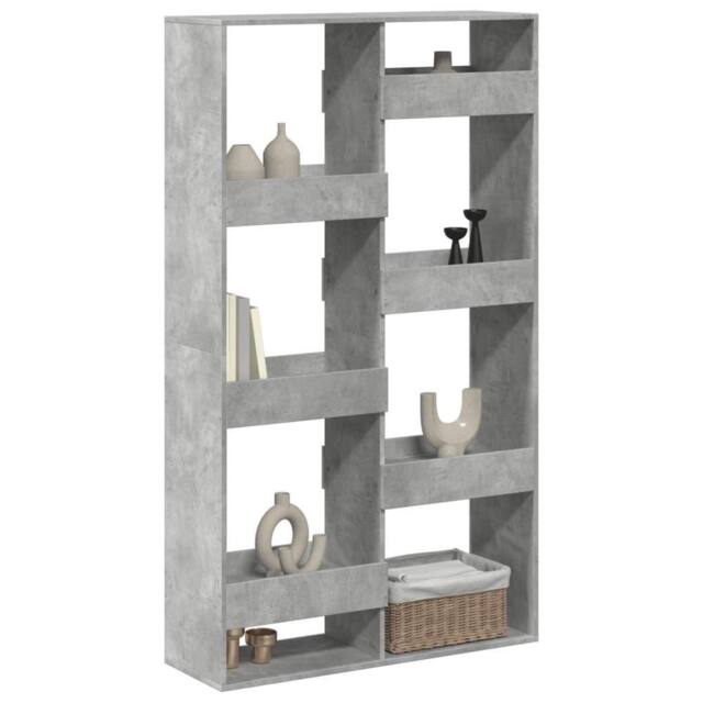 Berkfield Home Room Divider Concrete Grey 100x33x175 cm Engineered Wood - Size: 100 x 33 x 175 cm - image 1