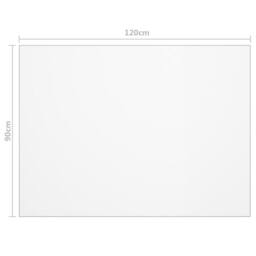 Berkfield Home Table Protector Transparent 120x90 cm 2 mm PVC in Clear - thumbnail 6