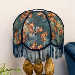 Madison & Mayfair Frilled Lampshade with Floral Design (Lampshade Only) - thumbnail 4