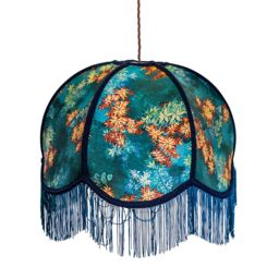 Madison & Mayfair Frilled Lampshade with Floral Design (Lampshade Only) - thumbnail 5