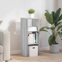 Berkfield Home Durable Bookcase Stackable Grey Sonoma 30x30x80 cm Engineered Wood - Size: 30 x 30 x 80 cm - thumbnail 1