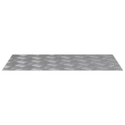 Berkfield Home Aluminum Checker Plates 2 Pack Anti-Slip 70x40 cm in Silver - Size: Medium - thumbnail 4