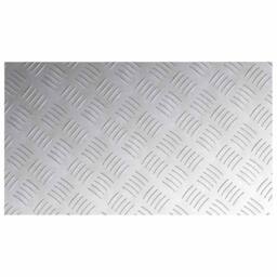 Berkfield Home Aluminum Checker Plates 2 Pack Anti-Slip 70x40 cm in Silver - Size: Medium - thumbnail 5