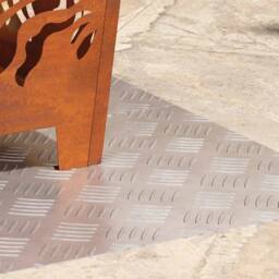 Berkfield Home Aluminum Checker Plates 2 Pack Anti-Slip 70x40 cm in Silver - Size: Medium - thumbnail 3