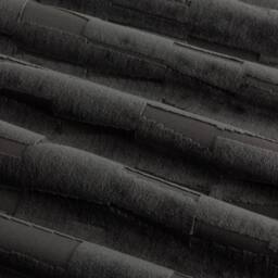 Paoletti Manhattan Velvet Eyelet Curtain Pair in Charcoal - Size: 168 cm width x 183 cm drop - thumbnail 6