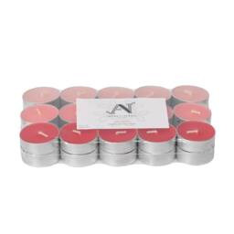 Aroma Naturals Strawberry & Raspberry Scented Tealight Candles - 4hr Burn - 30 Pack - thumbnail 3