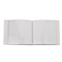 "Bambino by Juliana 3 Icons Linen Fabric Album 50 prints 6"" x 4"" in White" - thumbnail 5