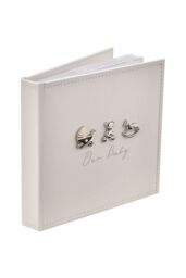 "Bambino by Juliana 3 Icons Linen Fabric Album 50 prints 6"" x 4"" in White" - thumbnail 2