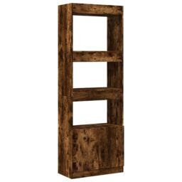 Berkfield Home Highboard¬†Smoked Oak 63x33x180 cm Engineered Wood in Brown - Size: 63 x 33 x 180 cm - thumbnail 2