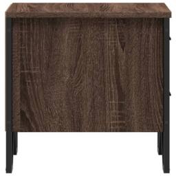 Berkfield Home Modern Bedside Cabinets 2 pcs Brown Oak 40x41x40 cm Engineered Wood - Size: 40 x 41 x 40 cm - thumbnail 7