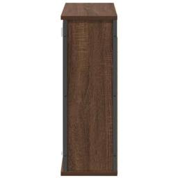 Berkfield Home Decorative Bathroom Wall Cabinet with Mirror Brown Oak 60x21x60 cm - Size: 60 x 21 x 60 cm - thumbnail 6