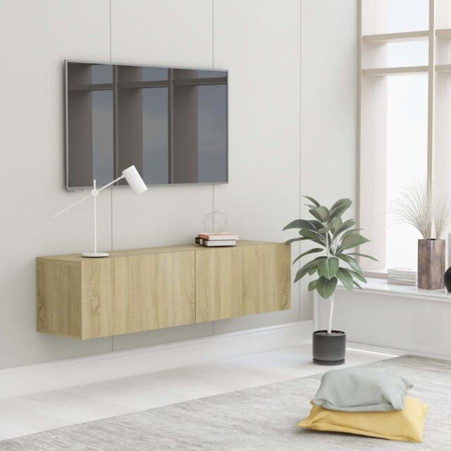 Berkfield Home TV Cabinet Sonoma Oak 120x30x30 cm Engineered Wood - Size: 120 x 30 x 30 cm - image 1
