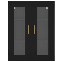 Berkfield Home Hanging Wall Cabinet Black 69.5x34x90 cm - thumbnail 3