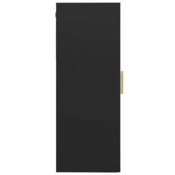 Berkfield Home Hanging Wall Cabinet Black 69.5x34x90 cm - thumbnail 4